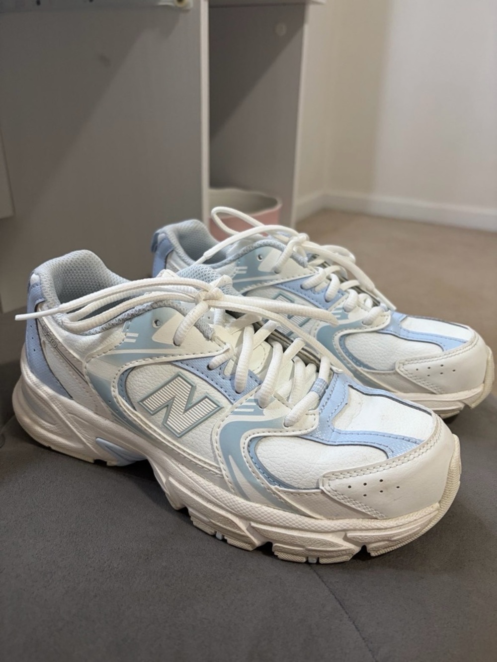 New Balance 530 GR530 Blue and white Mesh Low Top Sneakers Women Athletic Shoes